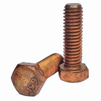 HCS12158SB 1/2"-13 X 1-5/8" Hex Cap Screw, Coarse, Silicon Bronze